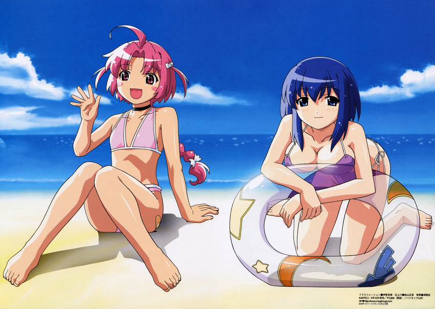 beach bikini itou_yoshinobu kokubunji_koyori mizugi nakahara_komugi nurse_witch_komugi-chan