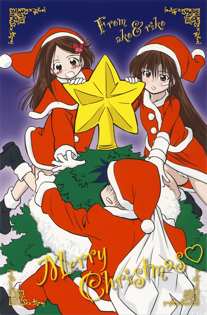 cameltoe christmas ditama_bow kissxsis pantsu suminoe_ako suminoe_riko