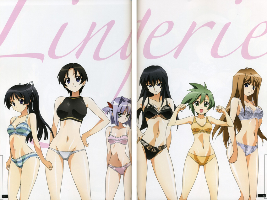 binding_discoloration bra gap hiiragi_akao jinki jinki_extend kousaka_minami kousaka_rui pantsu tachibana_elnie tsuzaki_aoba tsuzaki_shizuka tunasima_sirou