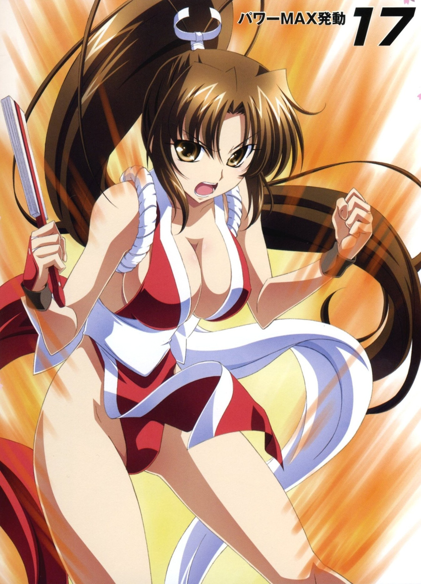 breasts cleavage izumi_mahiru king_of_fighters large_breasts mahirutei queen's_gate shiranui_mai