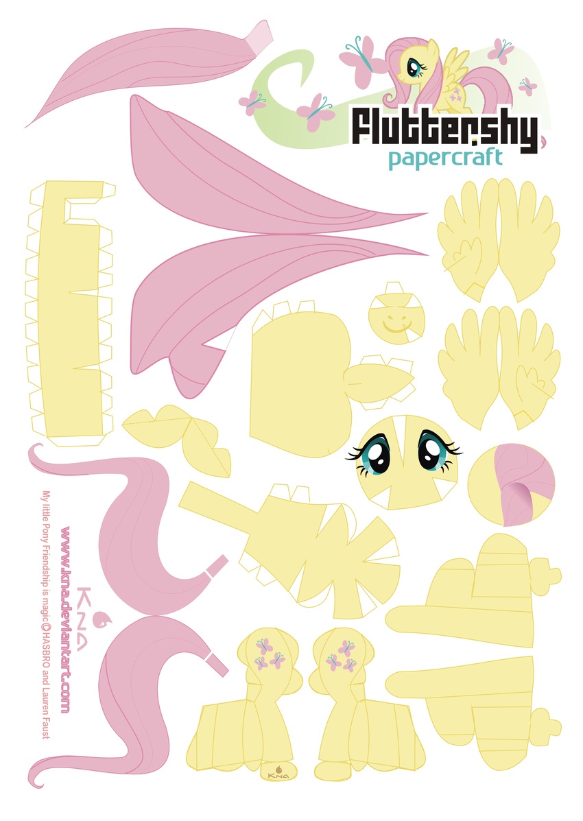 butterfly cutout equine female fluttershy_(mlp) friendship_is_magic hair horse how_to insect kna mammal my_little_pony paper paper_doll paper_figure papercraft pattern pegasus pink_hair plain_background pony some_assembly_required white_background wings yellow_body