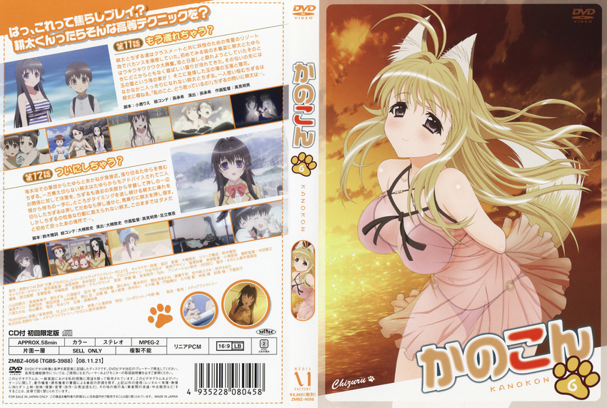 bikini dvd_cover kanokon kemonomimi kitsune minamoto_chizuru mizugi tail