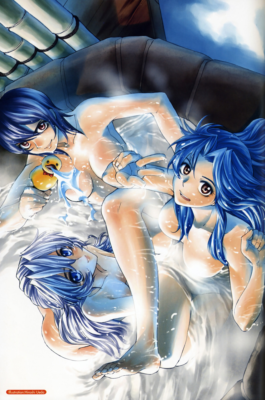 bath chidori_kaname full_metal_panic melissa_mao nude teletha_testarossa ueda_hiroshi