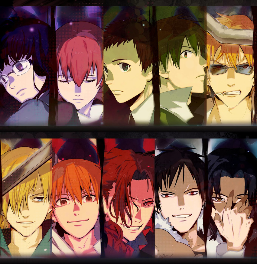 baccano! christopher_chareau_de_red christopher_shouldered claire_stanfield durarara!! ennis firo_prochainezo graham_spector heiwajima_shizuo huey_laforet kida_masaomi orihara_izaya ryuugamine_mikado sonohara_anri