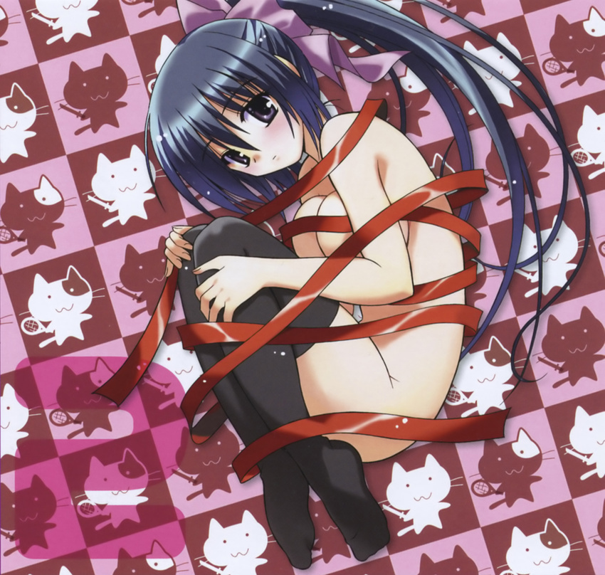 himari naked_ribbon nude omamori_himari tagme thighhighs