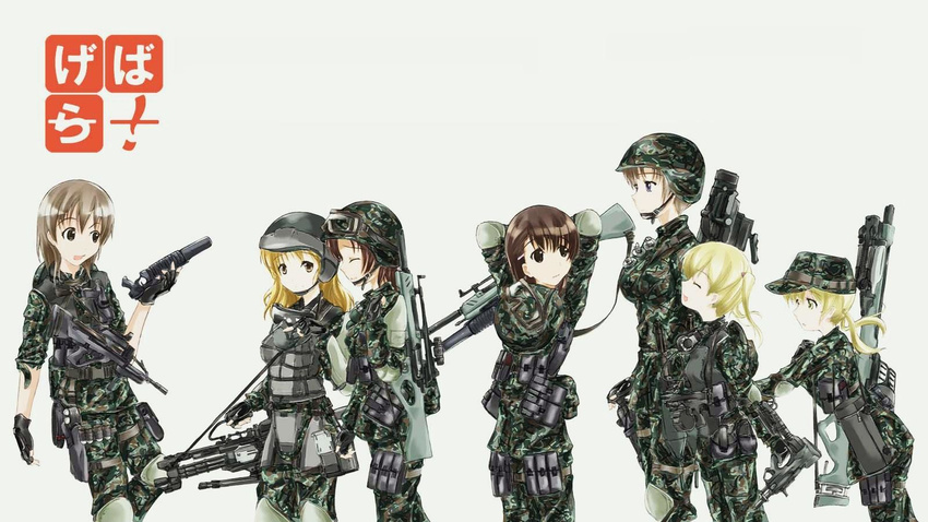 armor camouflage gun helmet high_res military military_uniform nounanka pistol rifle uniform