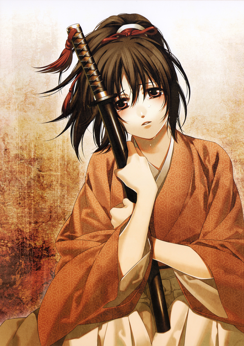 hakuouki_shinsengumi_kitan kazuki_yone sword wafuku yukimura_chizuru