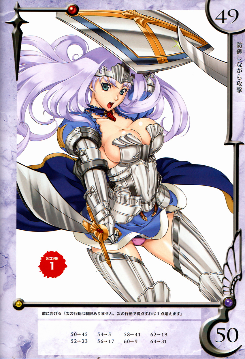 annelotte armor cleavage eiwa pantsu queen's_blade thighhighs