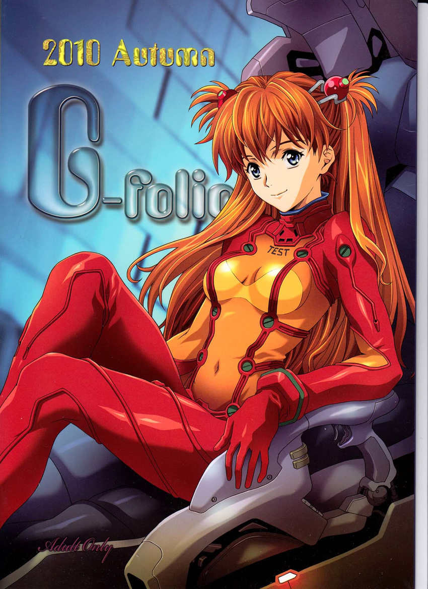 asuka_langley blue_eyes cockpit cover_page evangelion:_2.0_you_can_(not)_advance long_hair navel neon_genesis_evangelion oppai plugsuit rebuild_of_evangelion red_hair sitting smile test_plugsuit transparent_clothing