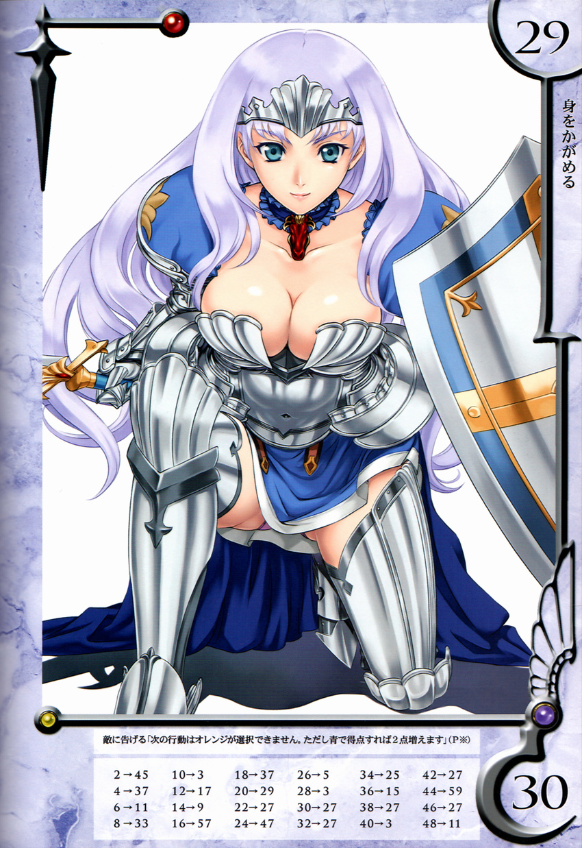 annelotte armor cleavage eiwa queen's_blade thighhighs