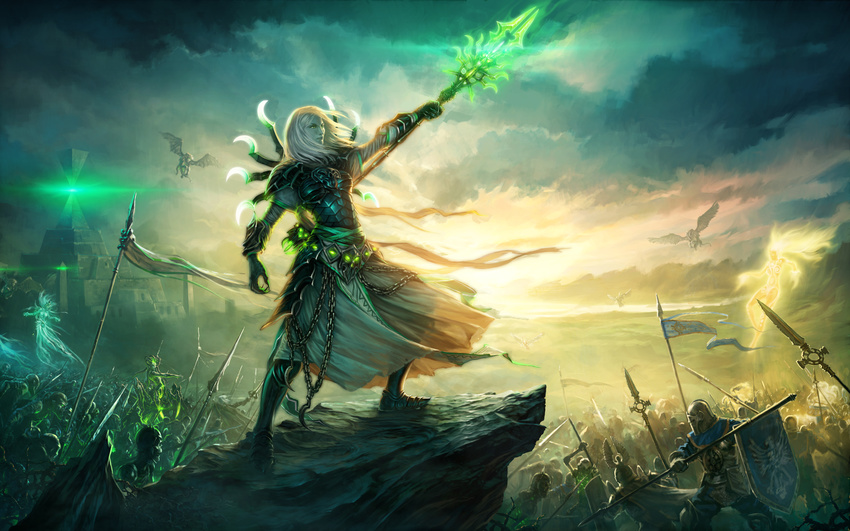 battlefield dragon heroes_of_might_and_magic_6 official_artwork soldier sword tagme