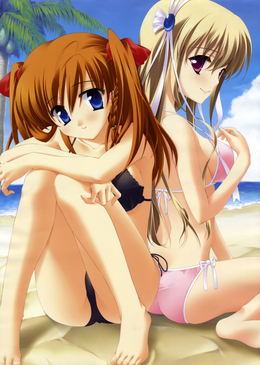 beach bikini clarissa_satsuki_maezono honey_coming hook kamijou_asahi matsushita_makako mizugi tagme