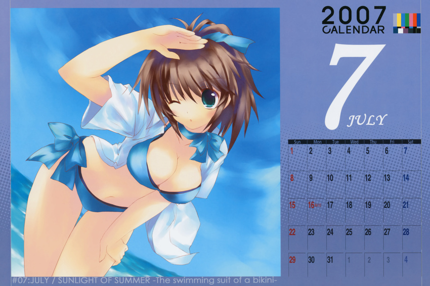 bikini calendar cleavage kiba_satoshi mizugi retro