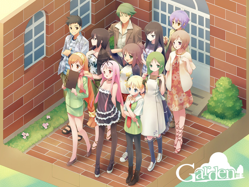 cuffs garden_(cuffs) gayarou hiiragi_ayaka himemiya_ruri hoshino_erika kasuga_nadeshiko kasuga_sakurako kusakabe_toshiya otokawa_sayo rindou_mana sakagami_jin sihmazu_junichi suzumura_azami tagme