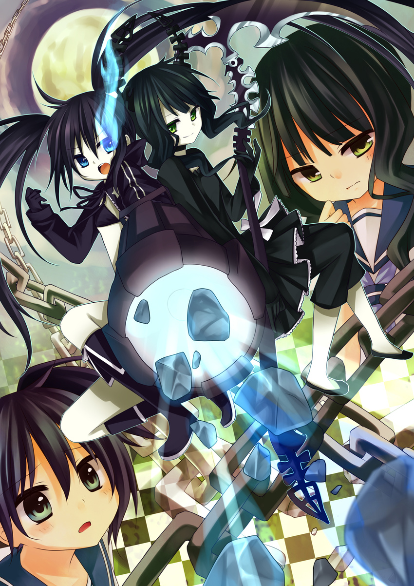 amene_kurumi black_rock_shooter_ black_rock_shooter_(character) dead_master kuroi_mato takanashi_yomi vocaloid