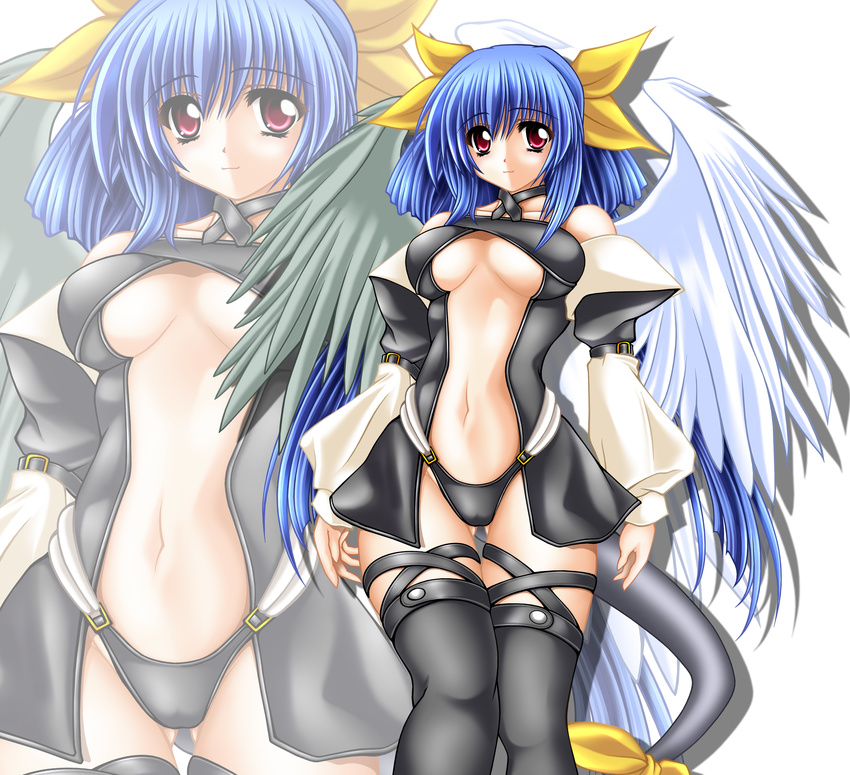 dizzy guilty_gear sea_lounge_garden shitapai sky_lounge_garden thighhighs wings