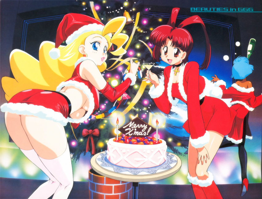 christmas kimura_takahiro pantyhose papillon_noir shitapai swan_white thighhighs utsugi_mikoto yuusha_ou_gaogaigar