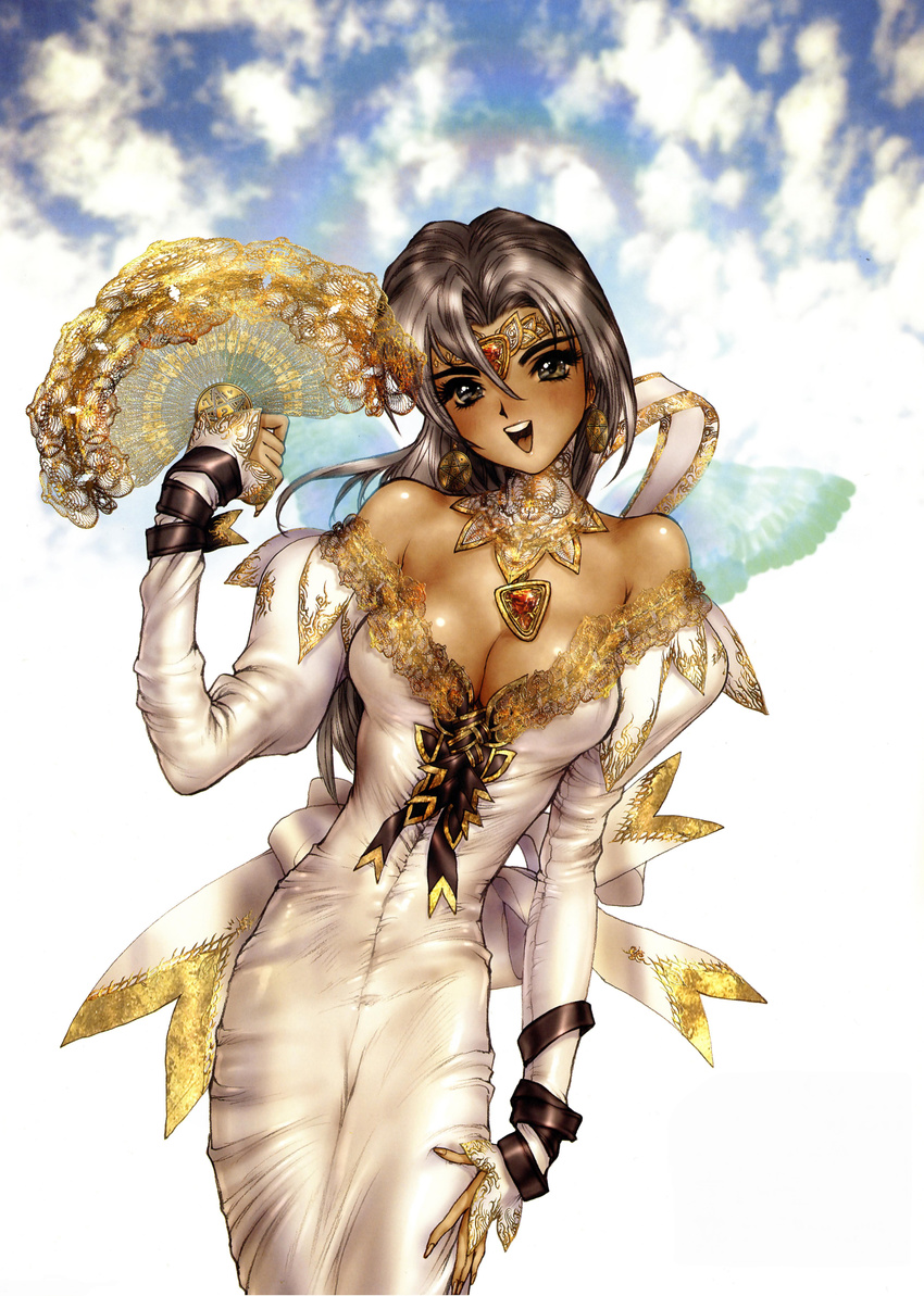 breasts cleavage dress large_breasts shirow_masamune