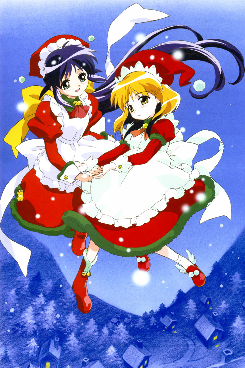 andou_mahoro andou_minawa christmas mahoromatic tagme