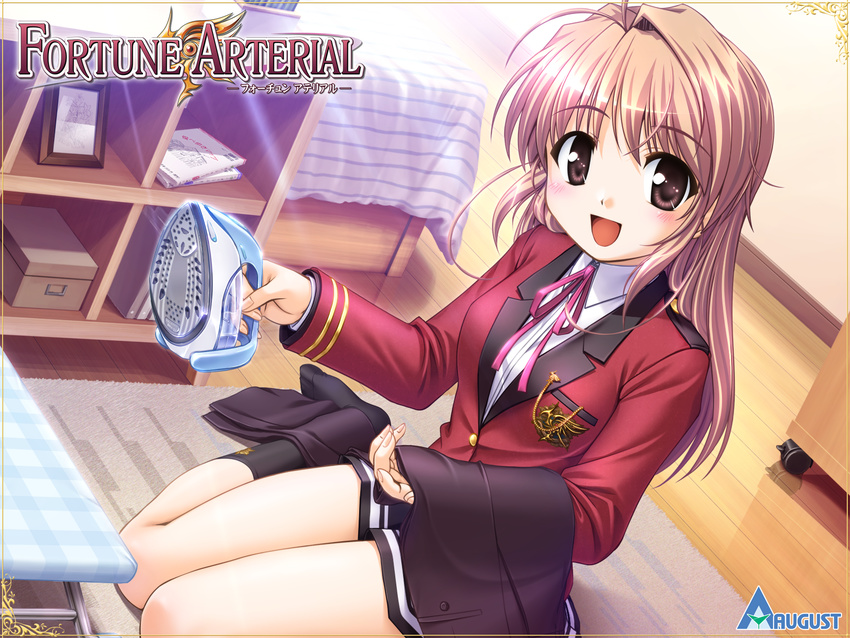 bekkankou fortune_arterial school_uniform wallpaper yuuki_haruna