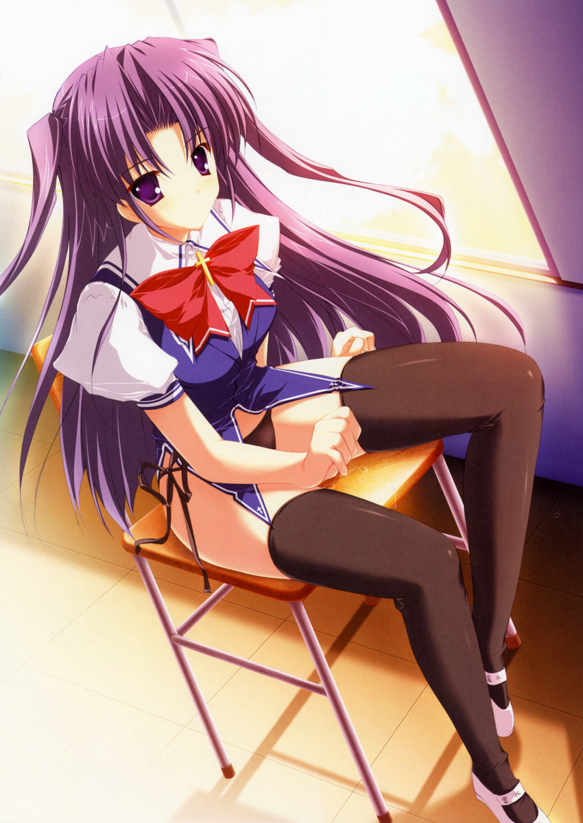 lyrical_lyric mikeou pantsu takami_rin thighhighs