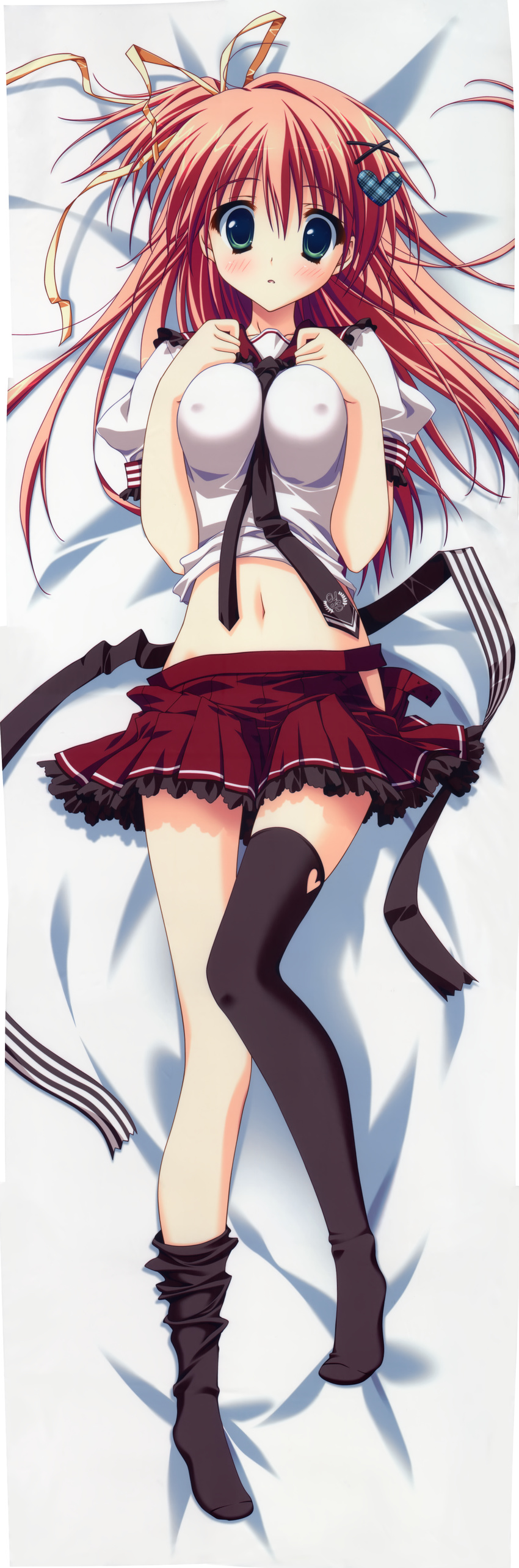 dakimakura erect_nipples feng hoshizora_e_kakaru_hashi nakatsugawa_ui ryohka school_uniform thighhighs