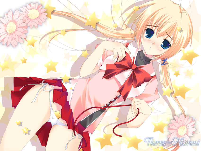 mikeou pantsu primitive_link school_uniform string_panties tierra_moreni wallpaper