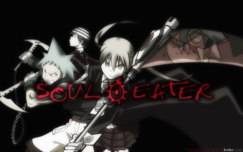 black_star death_the_kid maka_albarn soul_eater tagme