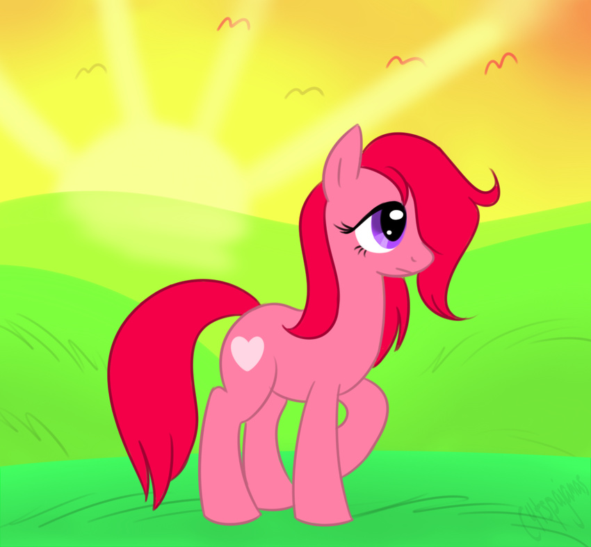 crossover equine female friendship_is_magic horse mammal my_little_pony pony rainbow_brite solo sunriser_(mlp) sunriser_(rb)