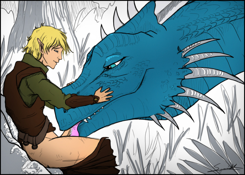 blue_body cum dragon duo edit elf eragon fellatio female feral hiroi_kairu human human_on_feral interspecies licking male mammal oral oral_sex penis saphira scalie sex syrinoth tongue