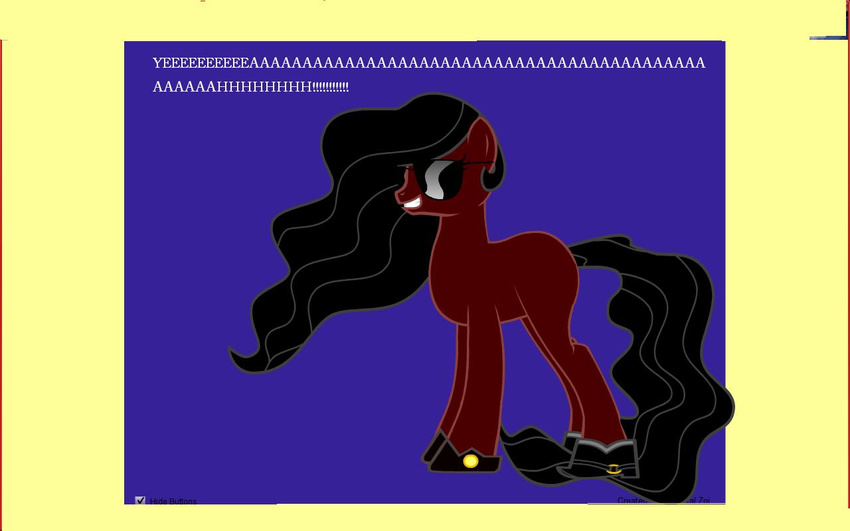 boots csi equine hair horse long_hair long_tail my_little_pony pony sunglasses tail