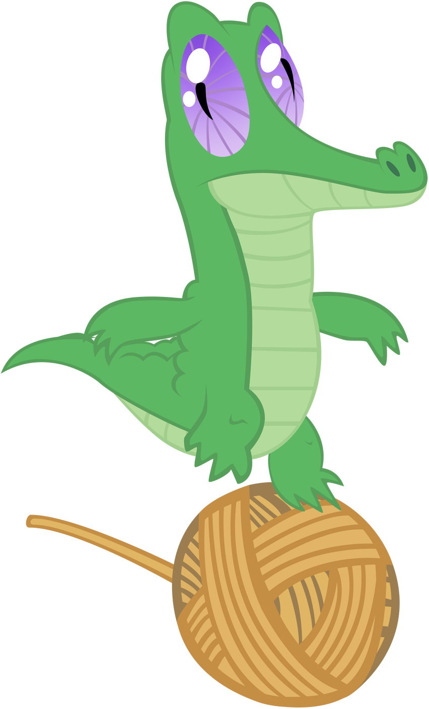 alligator alpha_channel ball_of_yarn feral friendship_is_magic gummy_(mlp) hi_res male maximillian_veers maximillianveers my_little_pony plain_background reptile scalie solo transparent_background vector yarn