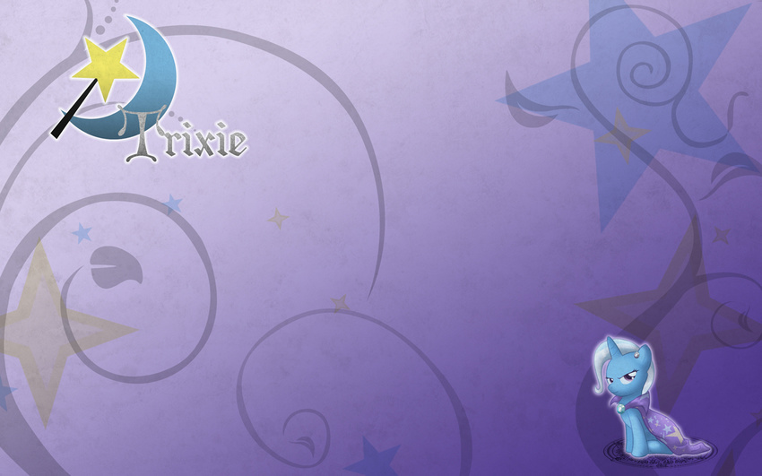 female feral friendship_is_magic horn mammal my_little_pony solo star trixie_(mlp) unicorn unknown_artist wallpaper