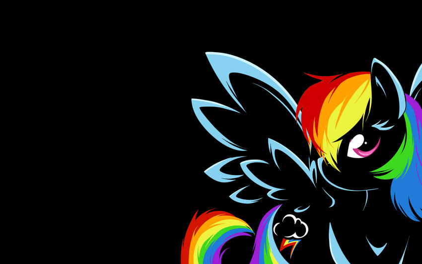 braukoly equine female feral friendship_is_magic horse mammal my_little_pony pegasus pony rainbow_dash_(mlp) silhouette solo unknown_artist wallpaper widescreen wings