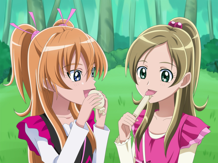 brown_hair houjou_hibiki long_hair minamino_kanade precure suite_precure tagme