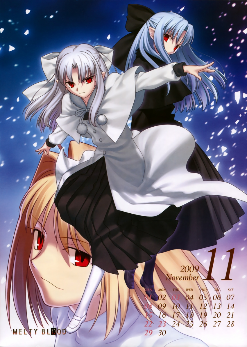 arcueid_brunestud calendar len melty_blood tsukihime type_moon white_len