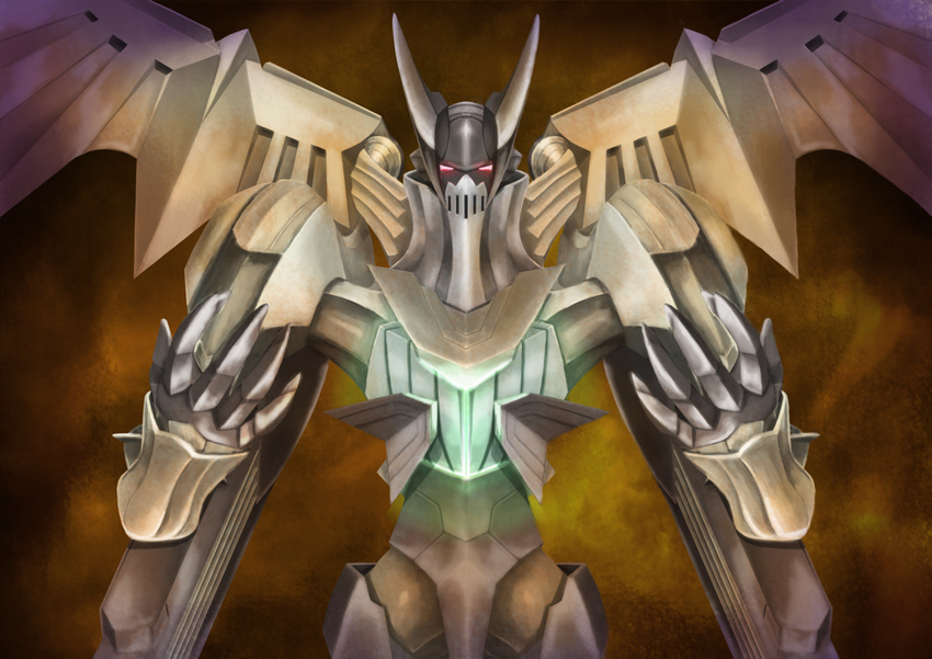 glowing horns jubey mecha no_humans red_eyes super_robot_wars the_3rd_super_robot_wars_alpha wings