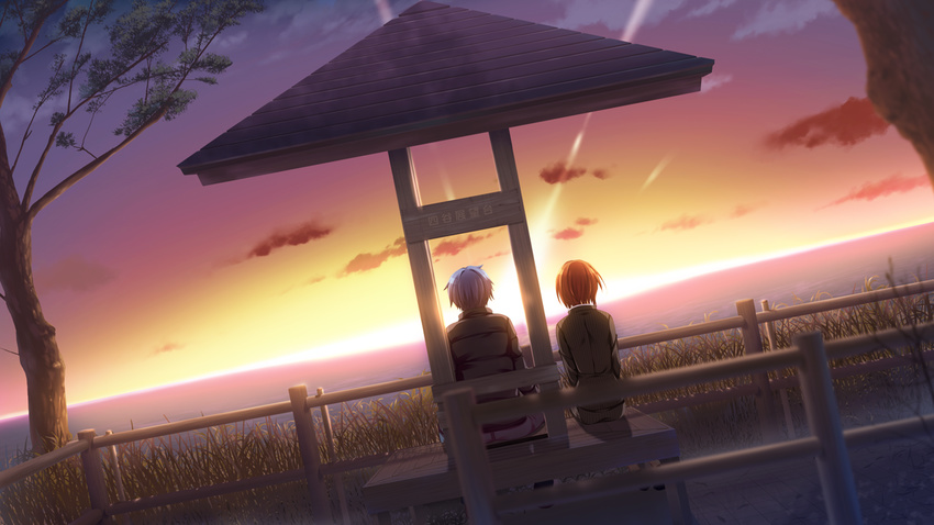 game_cg koi_de_wa_naku sunset tagme_(character) tomose_shunsaku