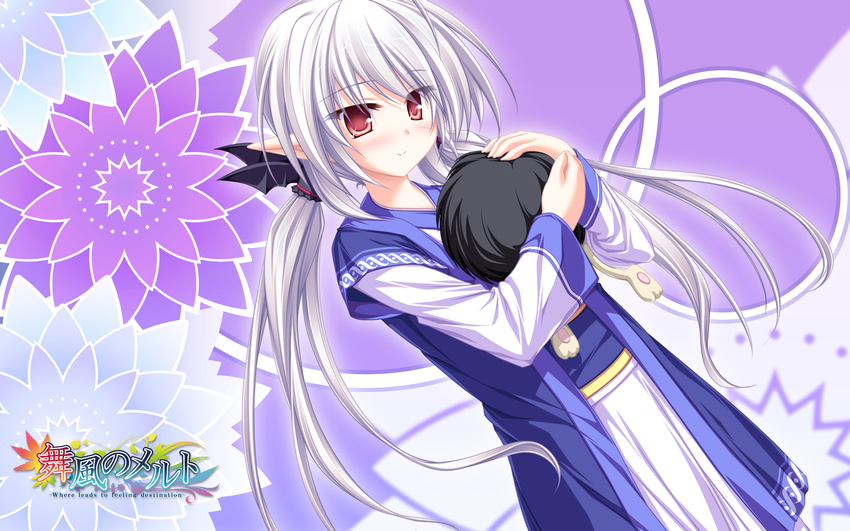 elf gray_hair maikaze_no_melt red_eyes suzu_(suzukaze_no_melt) tenmaso