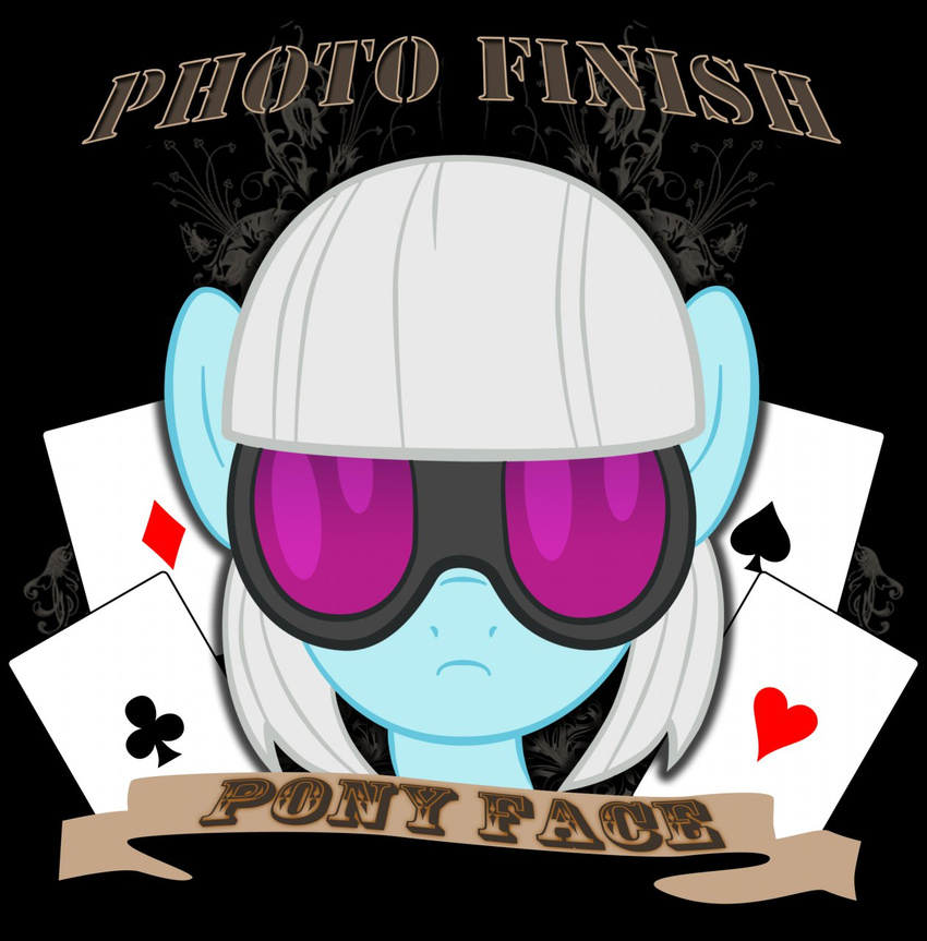 &#9824; &#9827; &#9830; ace_of_clubs ace_of_diamonds ace_of_hearts ace_of_spades card equine eyewear female friendship_is_magic glasses hair hasbro horse mammal my_little_pony photo_finish_(mlp) playing_card pony solo text unknown_artist white_hair