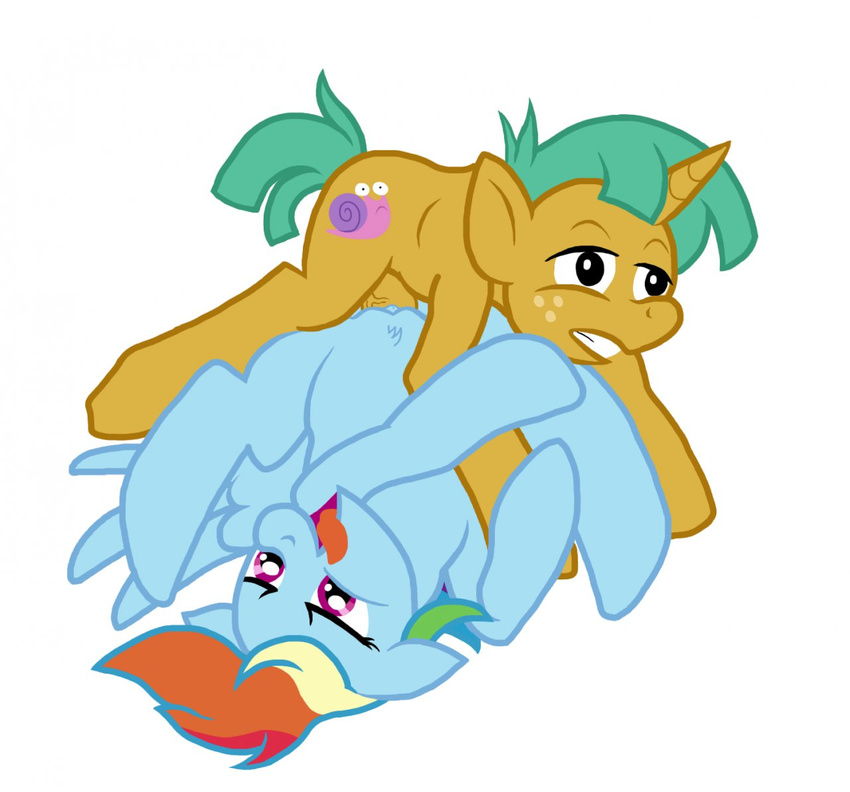 friendship_is_magic my_little_pony rainbow_dash snails sweetjeff