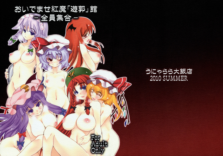 flandre_scarlet hong_meiling koakuma patchouli_knowledge remilia_scarlet sakuya_izayoi touhou