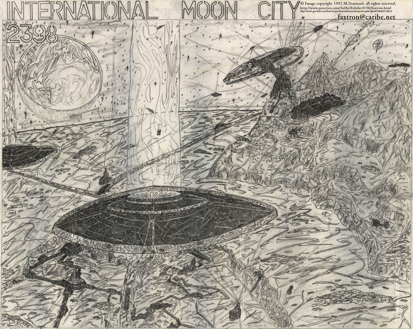 anthro art city miguel moon pencil space spacecraft stannard