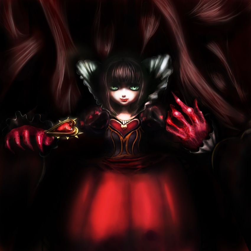 alice:_madness_returns alice_in_wonderland alice_madness_returns american_mcgee's_alice american_mcgee's_alice black_hair highres queen_of_hearts