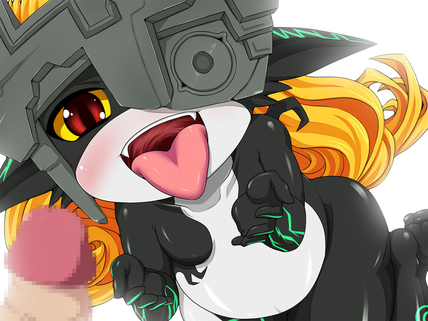 amau_(kosmos) blush fang helmet highres imp legend midna of open_mouth orange_hair penis princess the_legend_of_zelda the_legend_of_zelda:_twilight_princess twilight twilight_princess yellow_sclera zelda