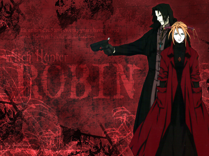 amon red_hair robin_sena weapon witch_hunter_robin