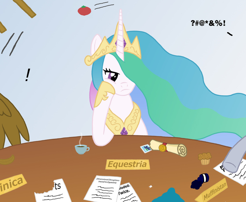 alicorn derpy_hooves_(mlp) diplomacy equine female feral friendship_is_magic gilda_(mlp) group gryphon hasbro horn horse international_relations mammal muffinsforever my_little_pony pegacorn pegasus pony princess princess_celestia_(mlp) royalty wings