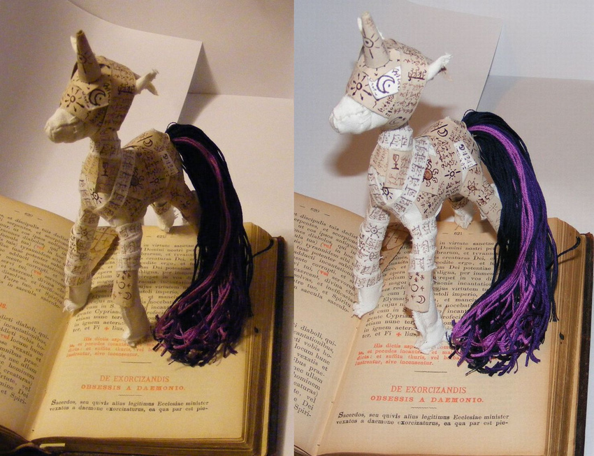 book creepy demonology equine feral friendship_is_magic hasbro horse incantation latin_language latin_text magic mammal my_little_pony paper papercraft photo pony raggedy_m real spell summoning taking_it_way_too_far text translation_request twilight_sparkle_(mlp) work_in_progress