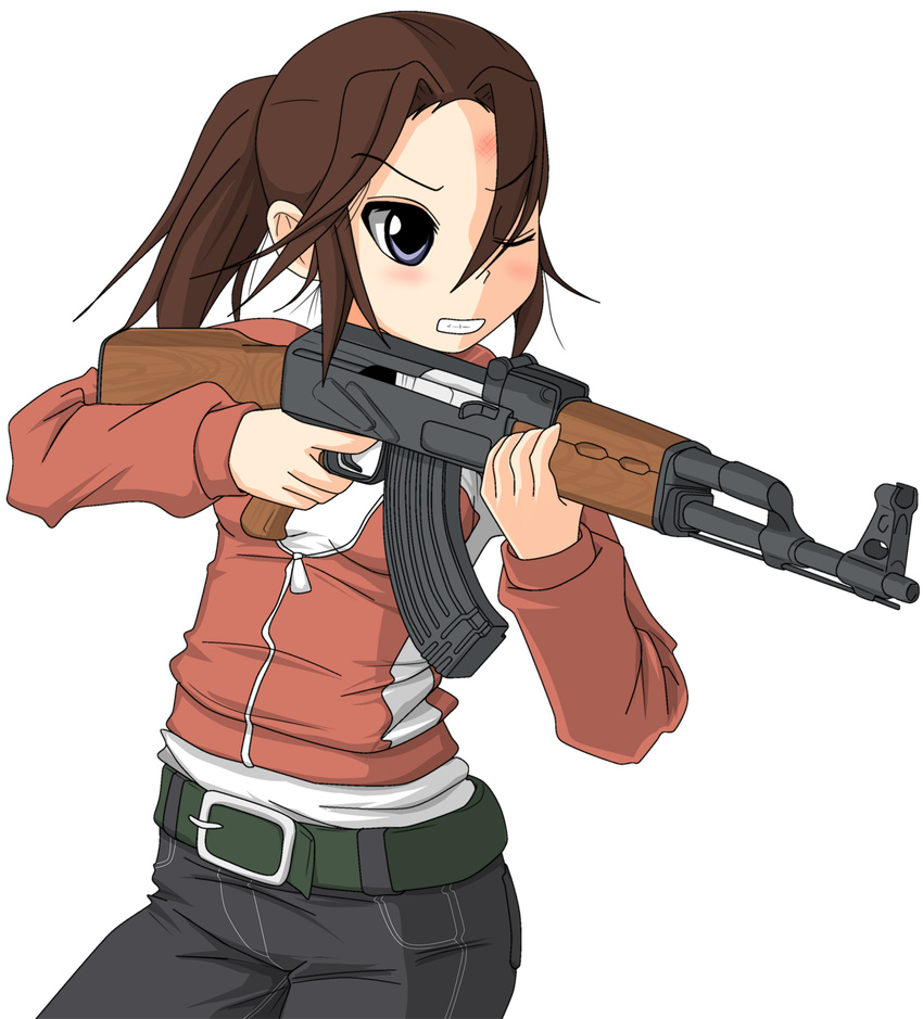 gun hangaku highres left_4_dead rifle solo weapon zoey_(left4dead)