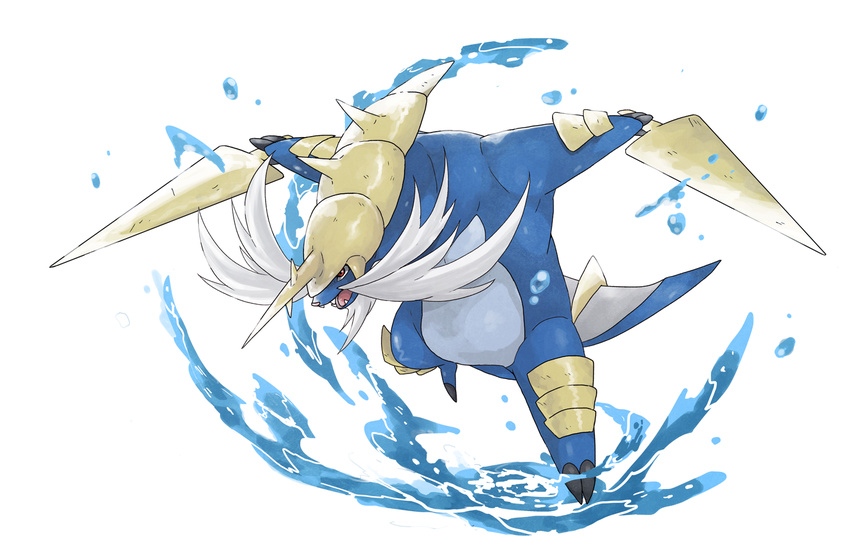 nintendo no_humans pokemon samurott seashell shell sword water weapon